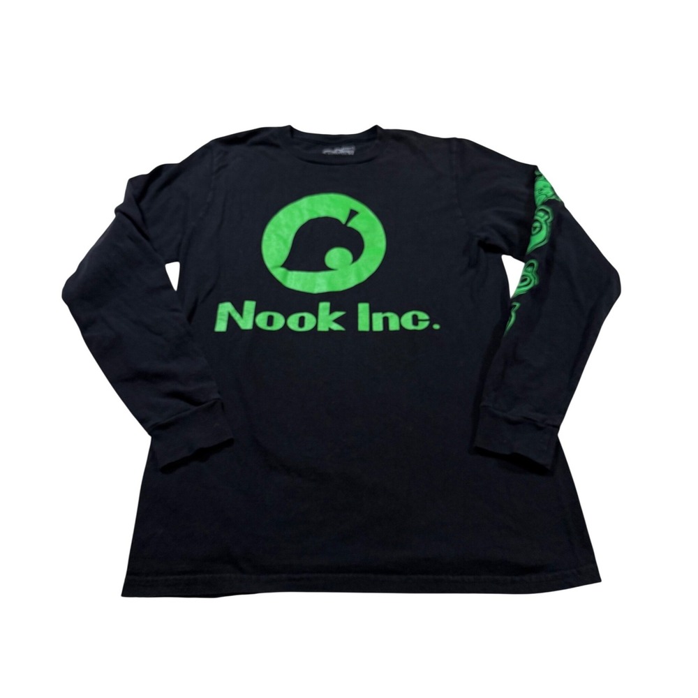 Nintendo Animal Crossing Nook Inc Long Sleeve Shirt S Graphic Kawaii New Horizon